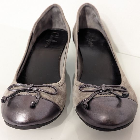 Cole Haan Nike beige suede ballet wedges 7.5B - Picture 4 of 6